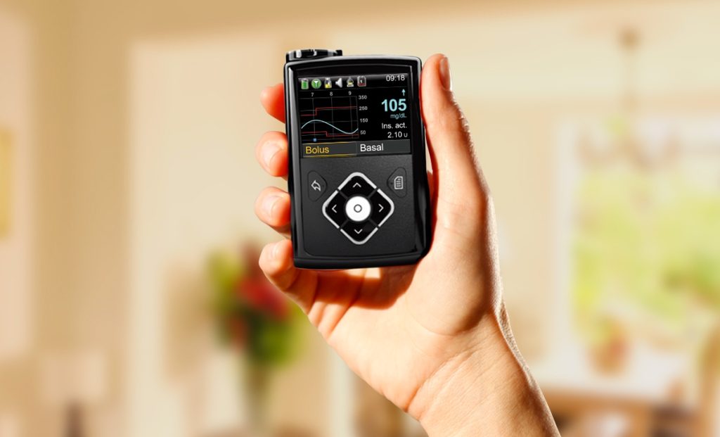 Pompe a insuline minimed déstiné au traitement du diabète